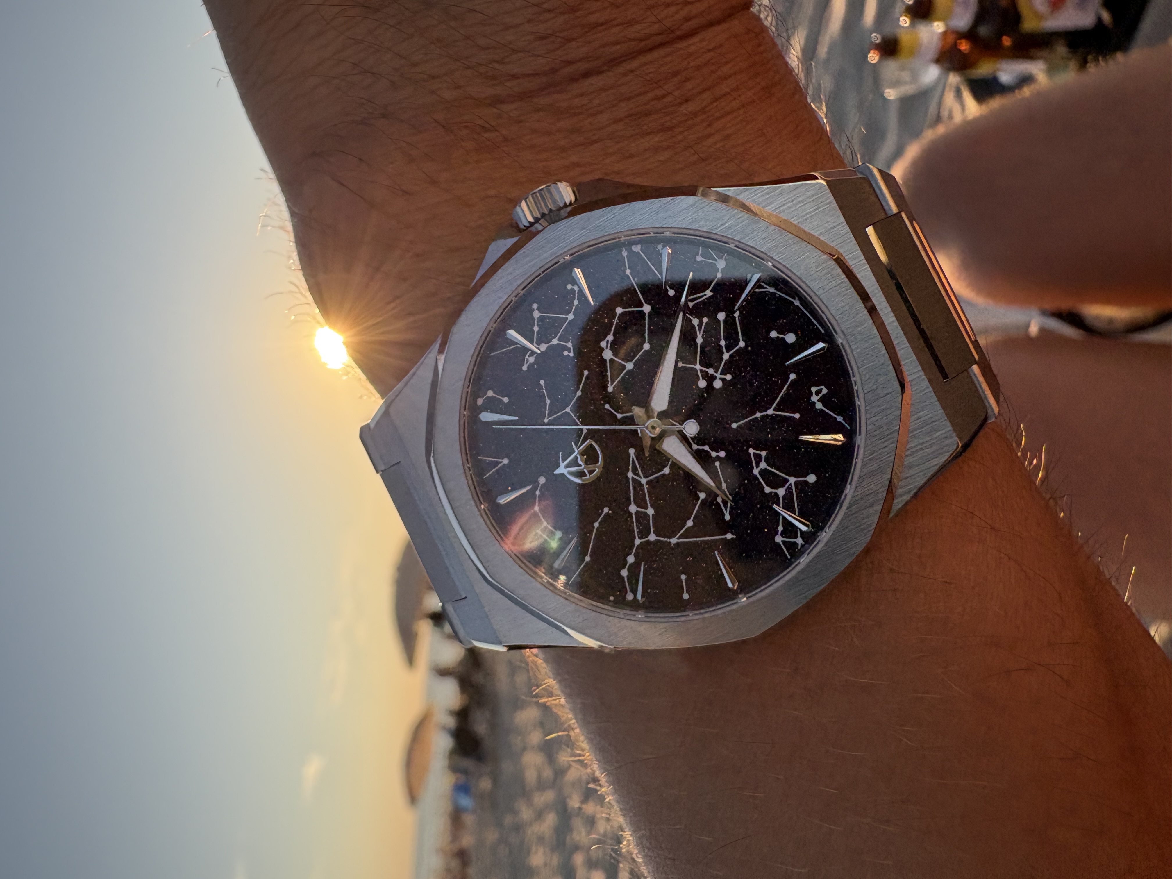 Blue Aventurine · Silver G5 Titanium — collector photograph