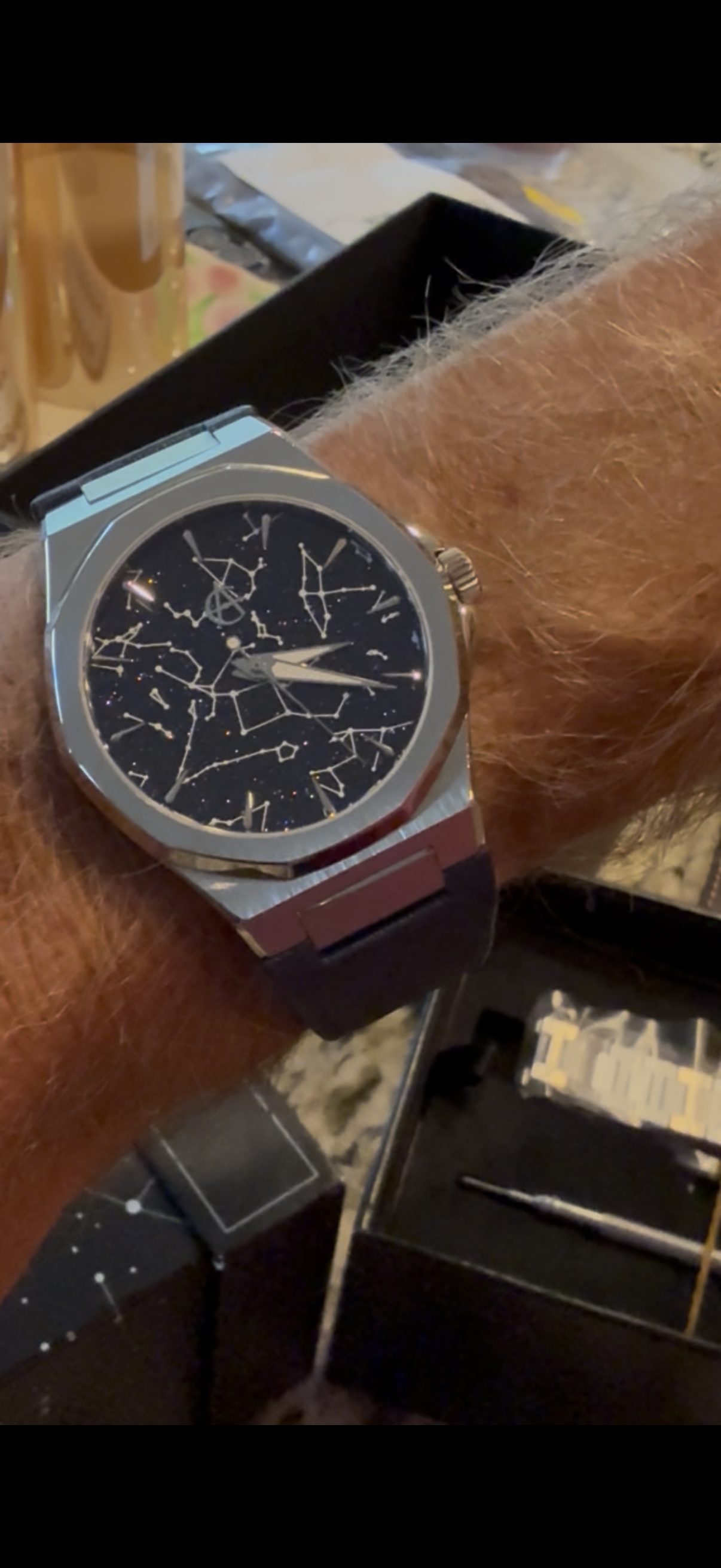 Blue Aventurine · Silver G5 Titanium — collector photograph