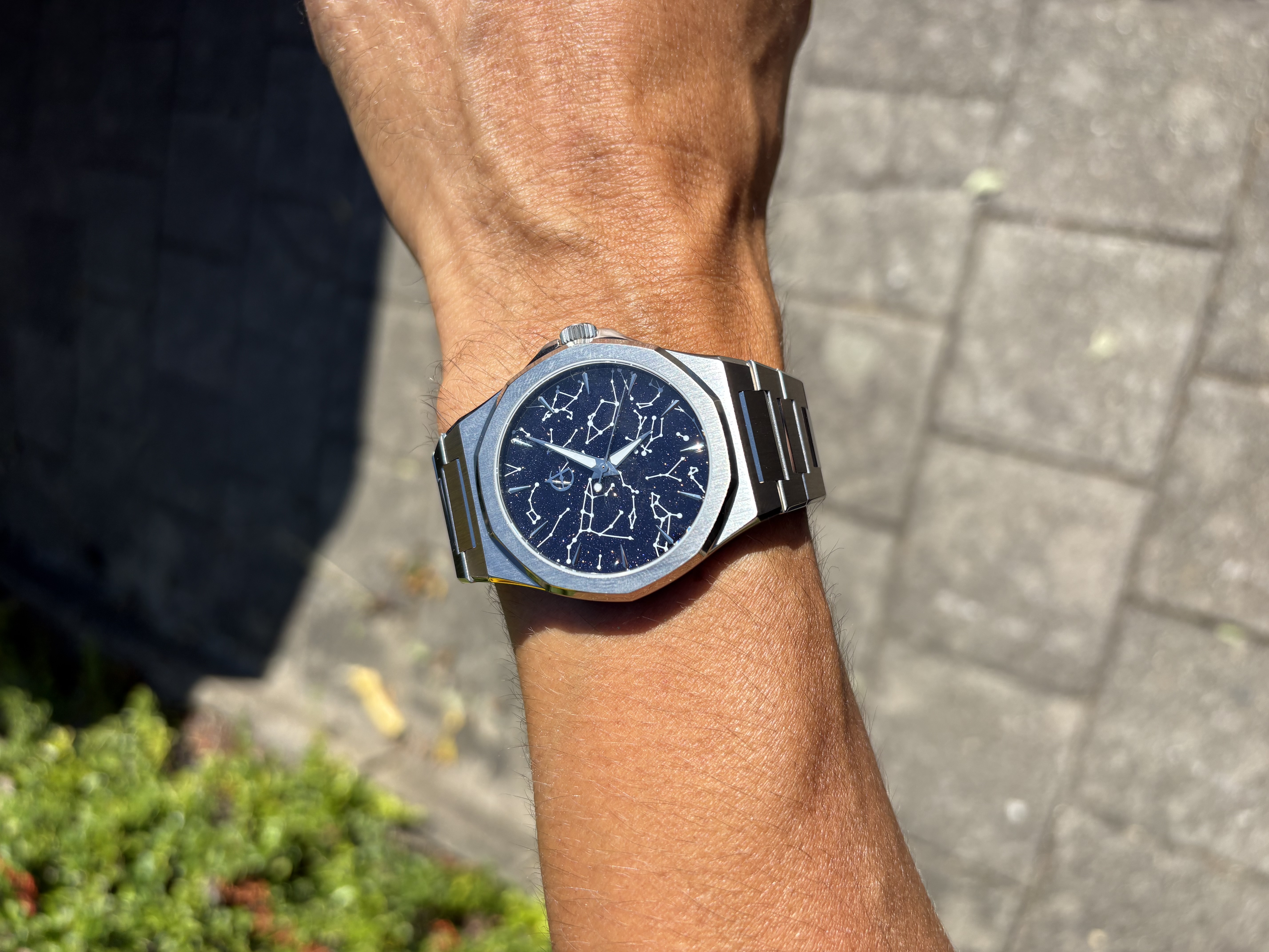 Blue Aventurine · Silver G5 Titanium — collector photograph